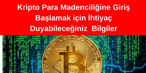 Madencilikte Başlangıç: Kripto Para Madenciliğine Giriş